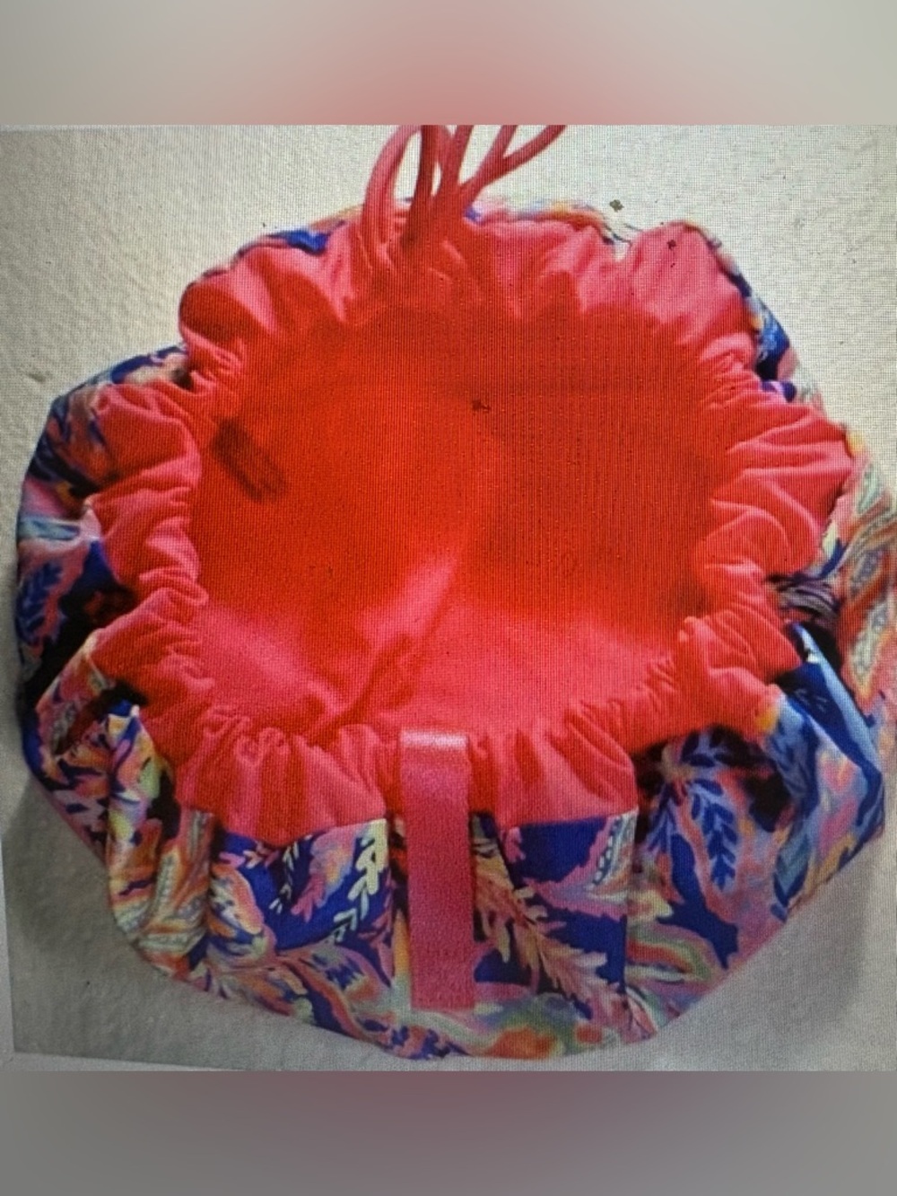 NWOT Lilly Pulitzer Pouch Make-up Toiletries Jewelry Drawstring Vibrant 2 Pocket